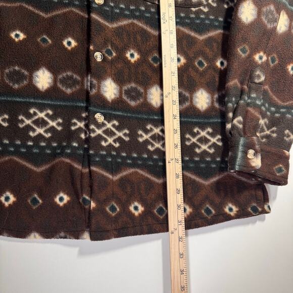 Men's Shacket Shirt Jacket Button Up Navajo Print Western Warm Outdoor size XL - Picture 4 of 6